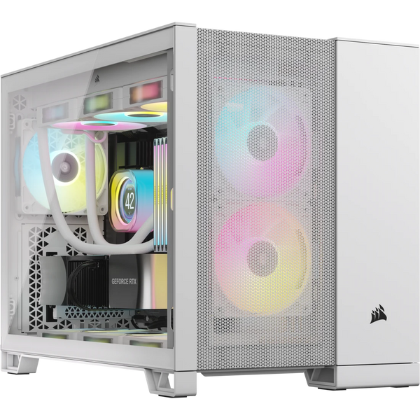 Corsair 2500D Airflow Tempered Glass mATX - White