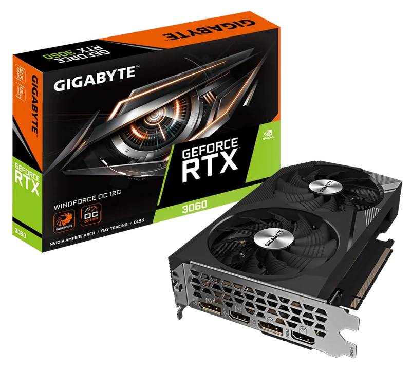 Gigabyte GeForce RTX™ 3060 WINDFORCE OC 12G 1.0 GDDR6