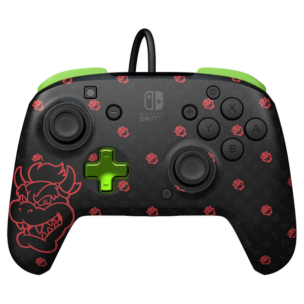 PDP Switch Rematch Glow Wired Controller - Bowser