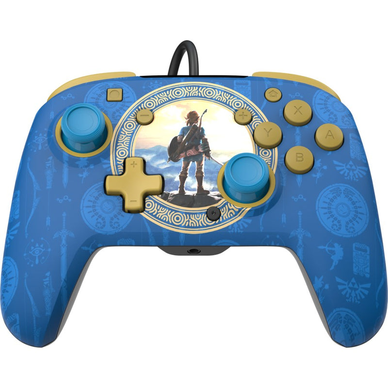 PDP Switch Rematch Wired Controller - Hyrule Blue