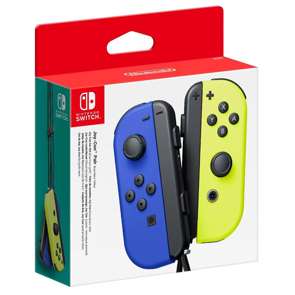Nintendo Switch Joy-Con Blue and Neon Yellow Controller Set