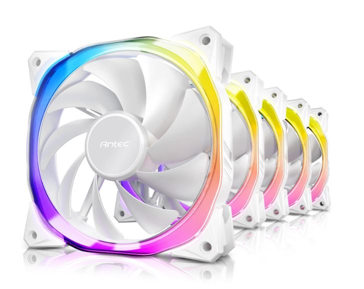 Antec Fusion 5x 120mm ARGB white Fans + ARGB Controller