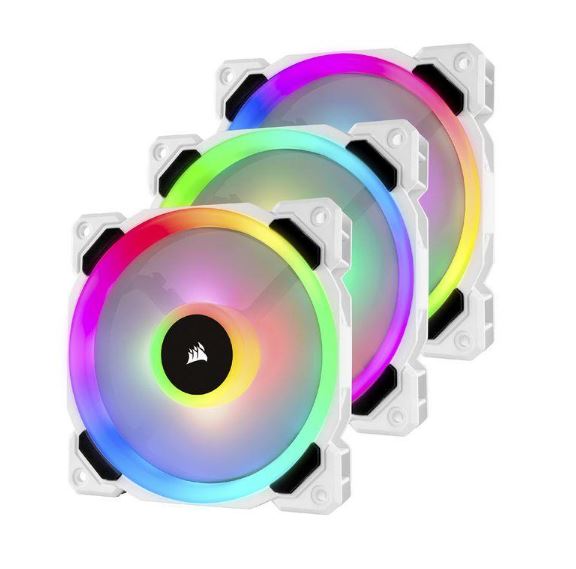 Corsair Light Loop Series White LL120 RGB 120mm 3-Pack PWM Fans