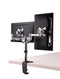 Brateck Elegant Aluminium Dual LCD Monitor Arm Desk Clamp 13"-27"