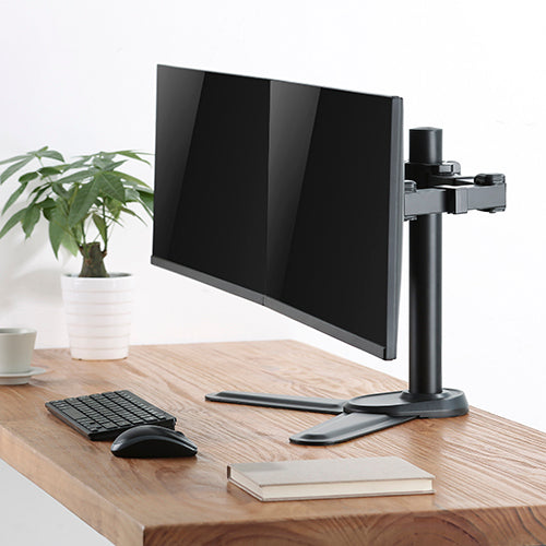 Brateck LDT33-T024 Dual Monitors Affordable Steel Articulating Monitor Stand