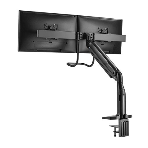 Brateck Dual Arm Full Extension Select Gas Spring Monitor Arm - 17"-35"