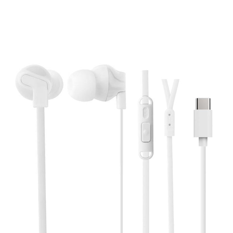 Cygnett Essentials USB-C Earphones - White