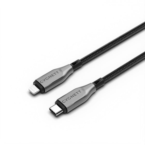 Cygnett Armoured Lightning to USB-C (2.0) Cable (1M)