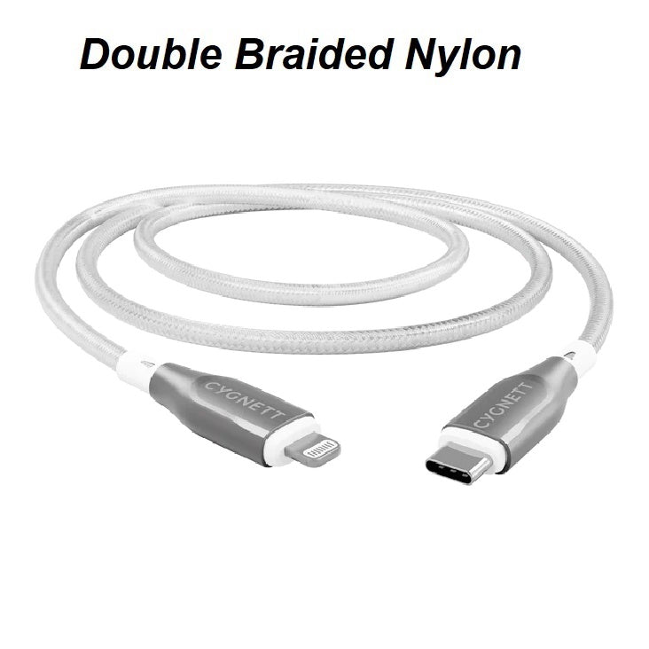 Cygnett Armoured Lightning to USB-C (2.0) Cable (2M)