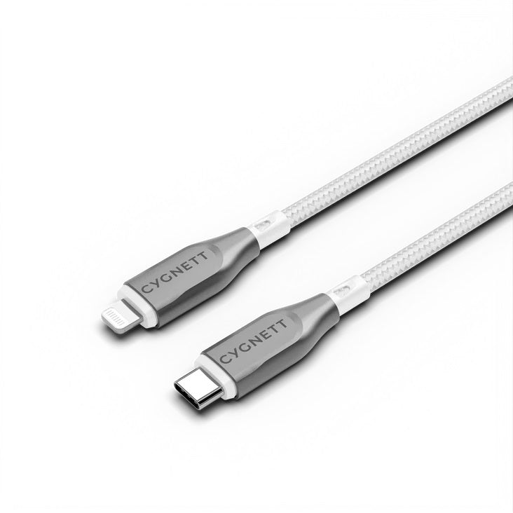 Cygnett Armoured Lightning to USB-C (2.0) Cable (2M)