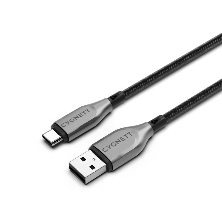 Cygnett Armoured USB-C to USB-A (2.0) Cable (50cm)