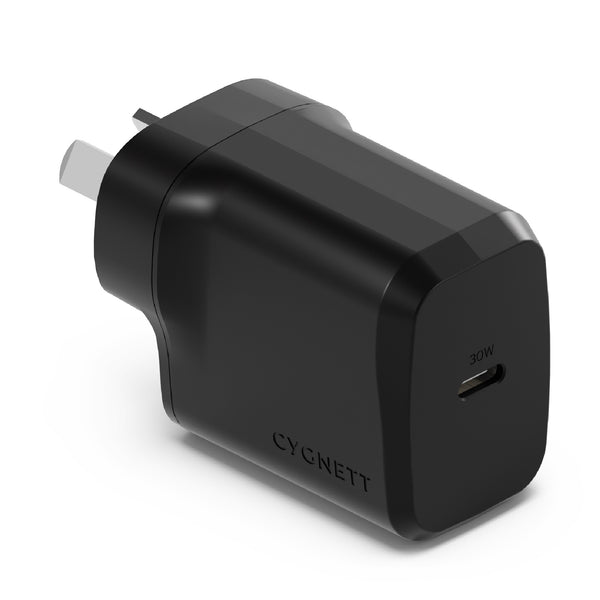 Cygnett PowerPlus 30W USB-C PD GaN Fast Wall Charger