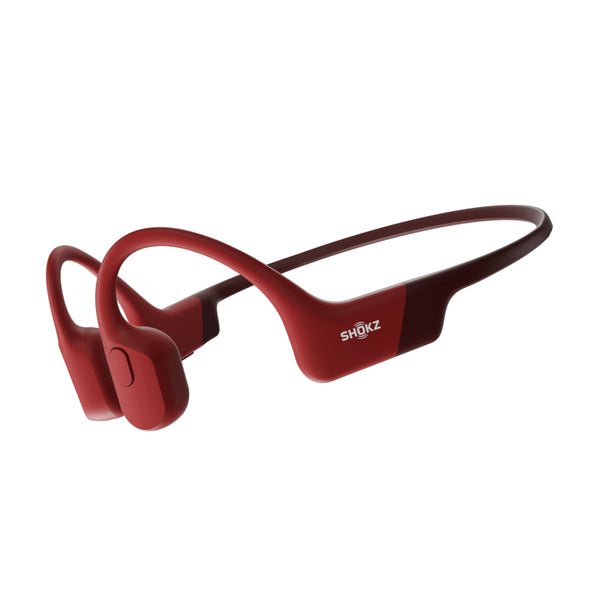 SHOKZ OpenRun Bone Conduction Sports Bluetooth Headphones - Red