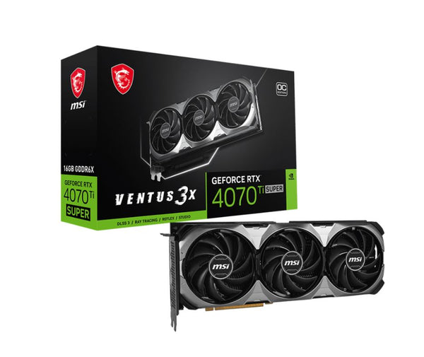 MSI GeForce RTX 4070 Ti SUPER Ventus 3X OC 16GB GDDR6X Video Card