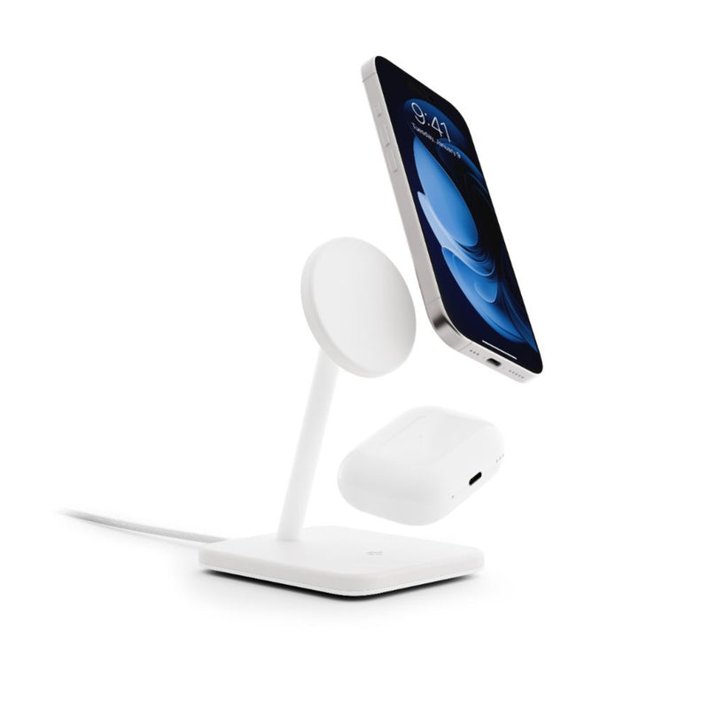 Twelve South HiRise 2 Deluxe 2-in-1 Qi2 Charger - White