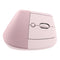 Logitech Lift Vertical Ergonomic Wireless Optical Mouse - Rose