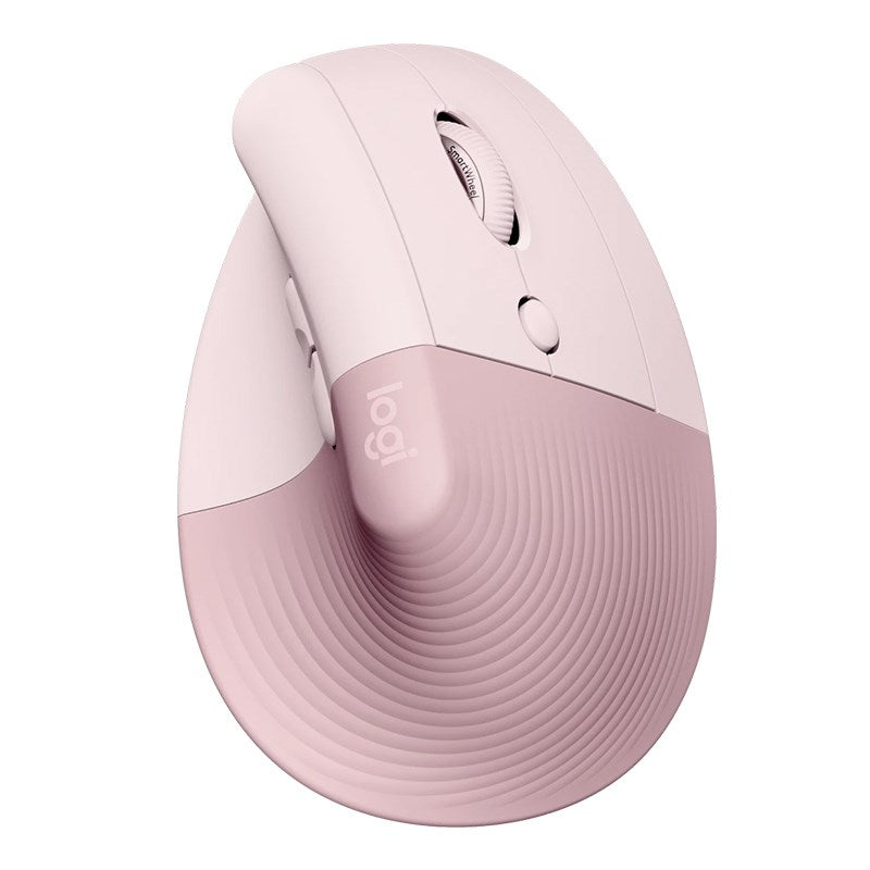 Logitech Lift Vertical Ergonomic Wireless Optical Mouse - Rose