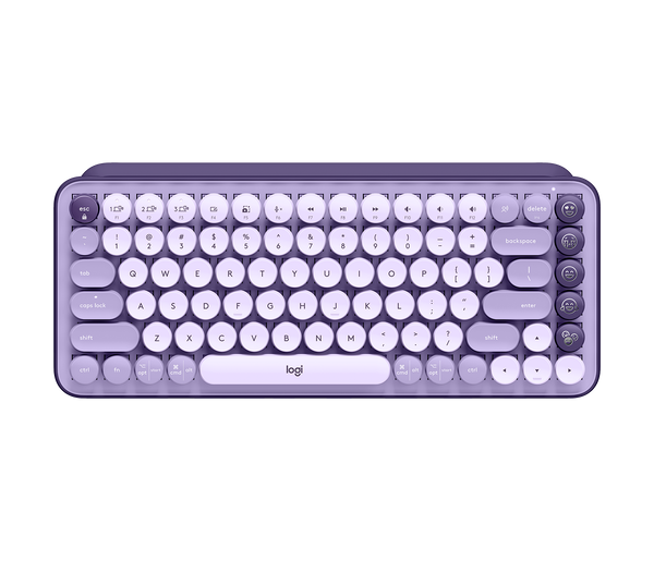 Logitech POP Keys Wireless Mechanical KB With Emoji Keys - Cosmos Lavender