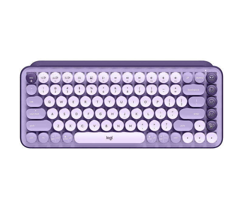 Logitech POP Keys Wireless Mechanical KB With Emoji Keys - Cosmos Lavender