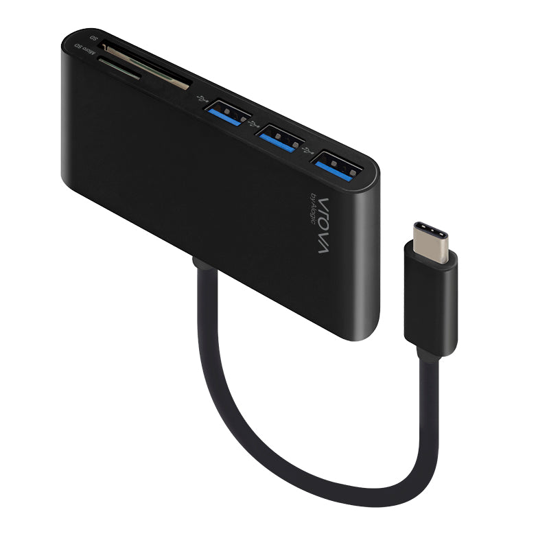 ALOGIC USB-C to Multi Card Reader & 3 Port USB Hub