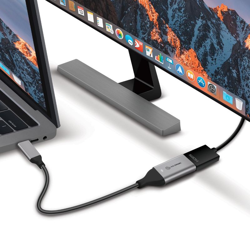 ALOGIC 15cm Ultra USB-C (Male) to HDMI (Female) Adapter