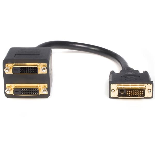 Astrotek DVI-D Splitter Cable 24+1 pins Male to 2x Female