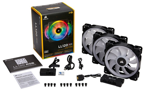 Corsair Light Loop Series LL120 RGB 120mm 3-Pack Fans
