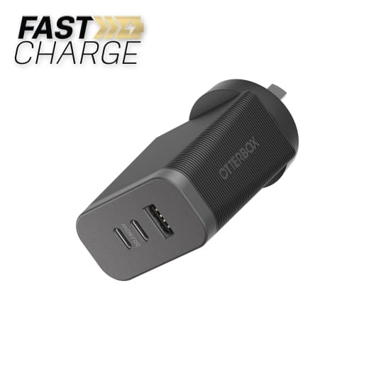 OtterBox Premium Pro Fast Charge - 3 Port GaN Wall Charger 72W