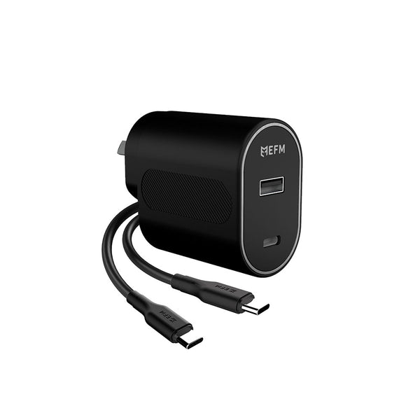 EFM 60W Dual Port Wall Charger - With Type C to Lightning Cable 1M???