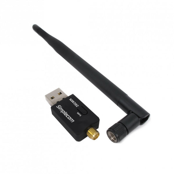 Simplecom NW392 USB Wireless N WiFi Adapter with Antenna