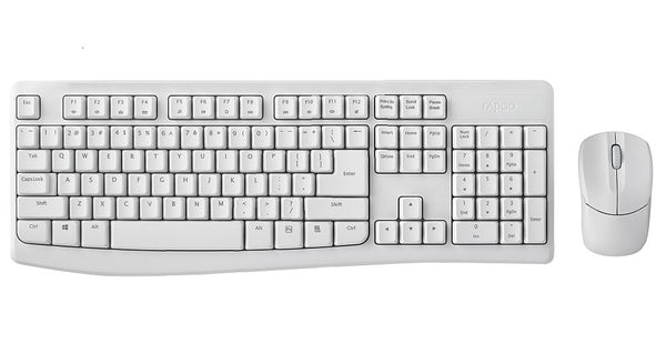 RAPOO X1800Pro Wireless Keyboard And Mouse Combo - White
