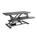 Brateck DWS15-02 Electric Sit-Stand Desk Converter with Keyboard Tray Deck