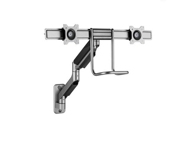 Brateck Fabulous Wall Mounted Gas Spring Dual Monitor Arm - 17"-32"