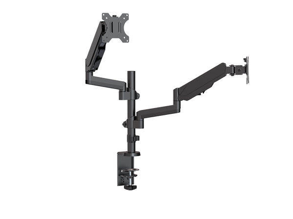 Brateck Dual Arm Full Extension Gas Spring Monitor Mount - 17"-32"