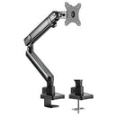 Brateck Single Monitor Aluminium Slim Mechnical Spring Monitor Arm - 17"-32"