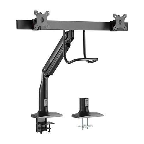 Brateck Dual Arm Full Extension Select Gas Spring Monitor Arm - 17"-35"