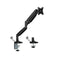 Brateck Single Monitor Heavy Duty Mechanical Spring Monitor Arm With USB Ports - 17" - 45" - Matte Black