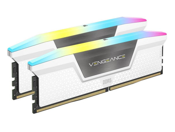 Corsair Vengeance RGB 32GB (2x16GB) DDR5 UDIMM 5200MHz Memory - White