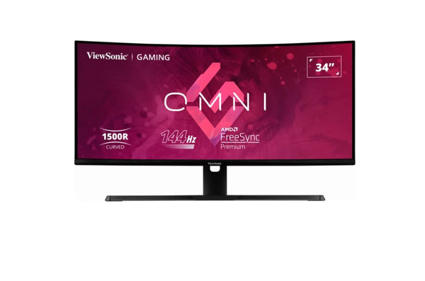 ViewSonic VX3418-2KPC 34" 144Hz WQHD 1ms Adaptive Sync MVA Curved Gaming Monitor