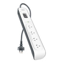 Belkin BSV400 4-Outlet 2-Meter Surge Protection Strip