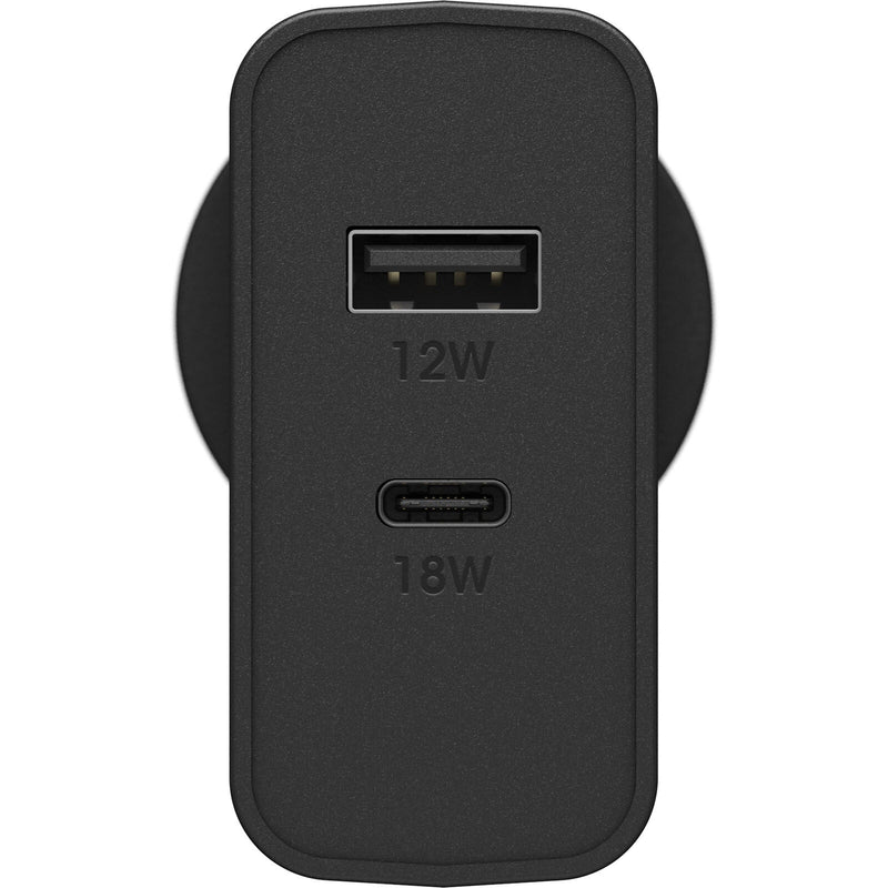 OtterBox 30W Dual Port Premium Fast Wall Charger - Black