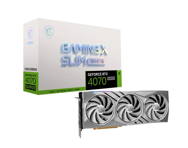 MSI GeForce RTX 4070 SUPER 12G GAMING X SLIM WHITE
